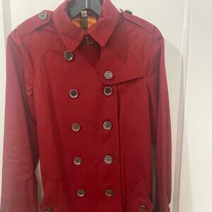 Burberry Brit Women's Trench Coat Red